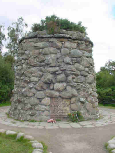 memorial cairn at culloden moor to highland clans pictures photographs