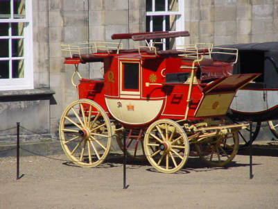 horse drawn cart buggy hopetoun house picture photograph