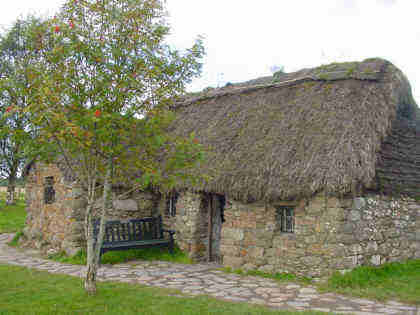 leanach cottage on culloden moor picture photograph