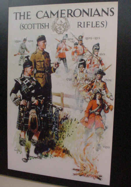 scottish rifles poster regiment army scotland