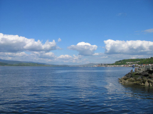 lunderston bay scottish blue flag beaches picture photograph image